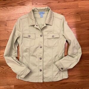 Sigrid Olsen Light Green Jacket Size Small